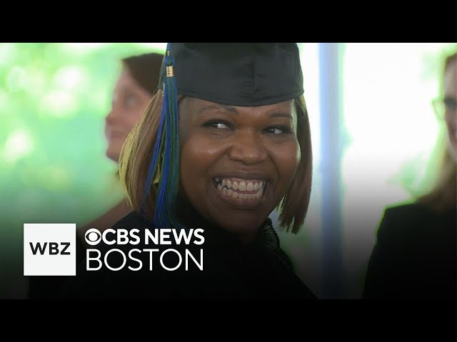 ⁣Boston mom graduates college after nearly 30 years of challenges