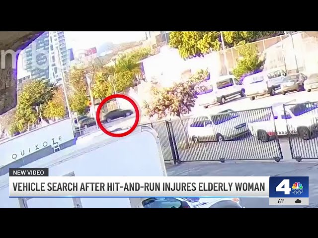 ⁣Hit-and-run driver severely injures 84-year-old woman in Hollywood