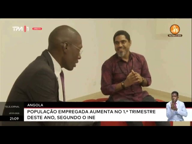 ⁣Angola - População empregada aumenta no 1º trimestre deste ano, segundo o INE