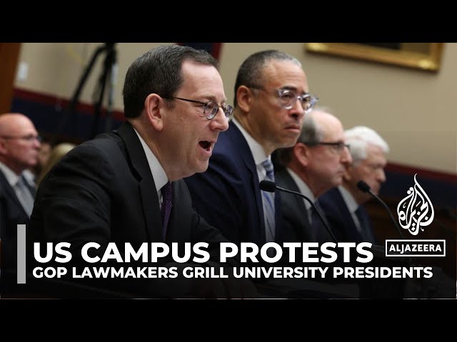 ⁣GOP lawmakers grill university presidents over response to US campus protests, alleged antisemitism