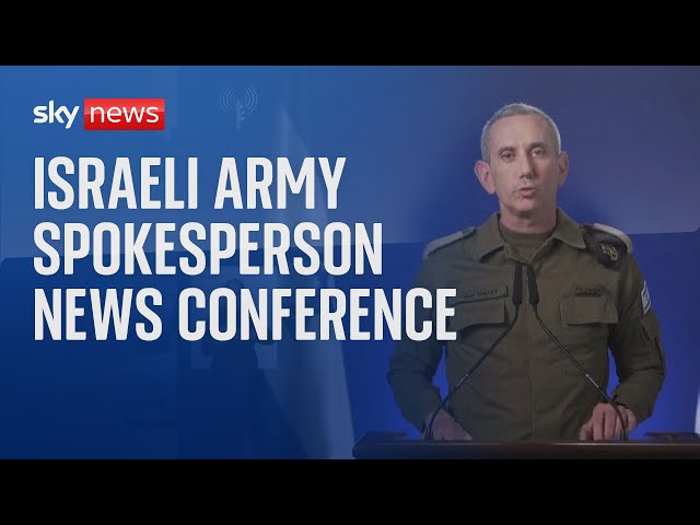 ⁣Watch live: IDF Spokesperson Rear Admiral Daniel Hagari news conference