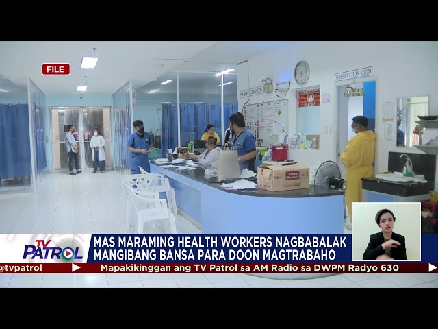 ⁣​Ilang health workers pinag-iisipang mangibang-bansa pa rin
