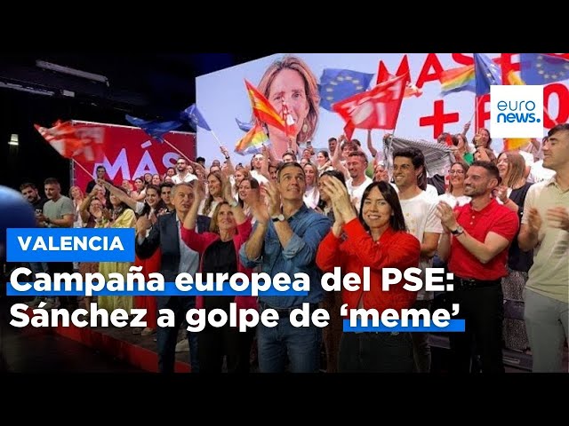 ⁣Pedro Sánchez y el 'mapache de TikTok': El PSOE abre campaña a las Europeas a golpe de �