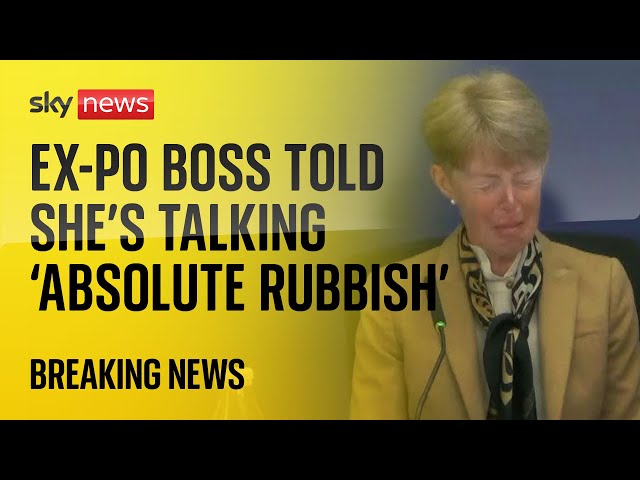 ⁣Ex-Post Office boss Paula Vennells accused of talking 'absolute rubbish' as she breaks dow