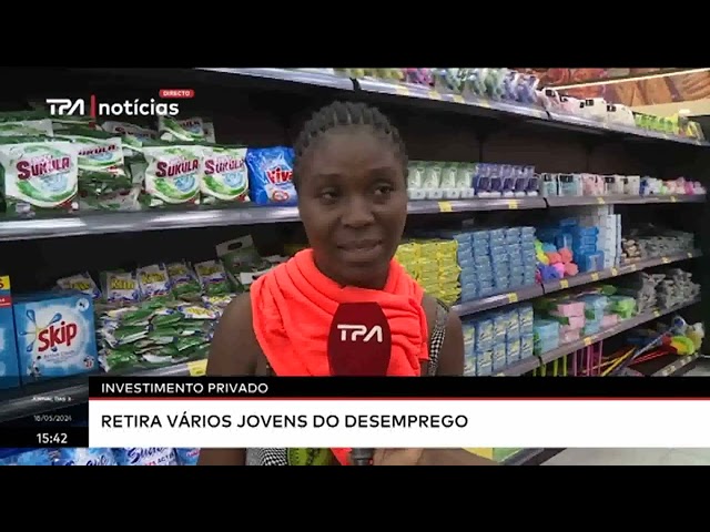 Investimento privado - Retira vários jovens do desemprego