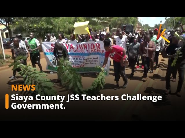 ⁣Fire us if you cannot hire us, Siaya JSS teachers dare the government.