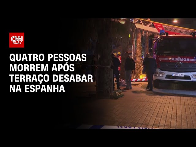 ⁣Quatro pessoas morrem após terraço desabar na Espanha | LIVE CNN