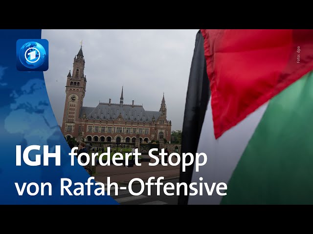 ⁣Internationaler Gerichtshof fordert Stopp von Rafah-Offensive