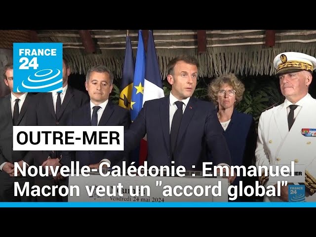 ⁣En Nouvelle-Calédonie, Emmanuel Macron en appelle à un "accord global" • FRANCE 24