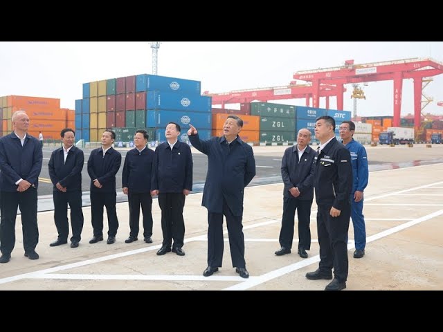 ⁣Председатель КНР совершил трехдневную инспекционную поездку по провинции Шаньдун