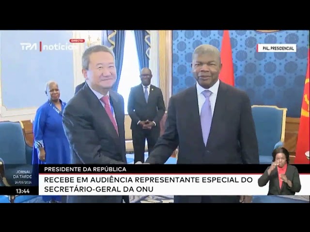 ⁣Presidente da República recebe em audiência Ministro dos Negócios estrangeiros de Países African