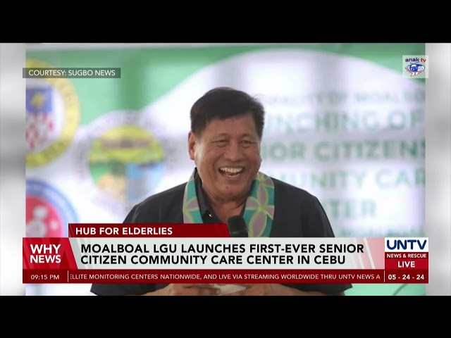 ⁣First-ever senior citizen community care center launched in Moalboal, Cebu
