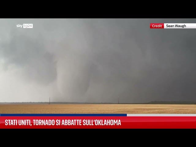⁣Stati Uniti, tornado si abbatte sull'Oklahoma