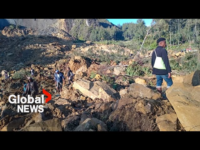 ⁣Hundreds feared dead after massive landslide in Papua New Guinea
