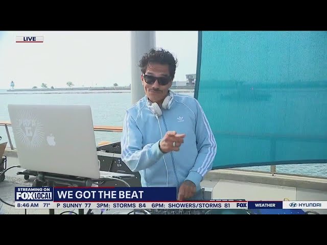 ⁣Good Day on the Road: DJ Papa G brings the beat to Navy Pier
