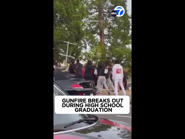 ⁣Gunfire breaks out during high school graduation