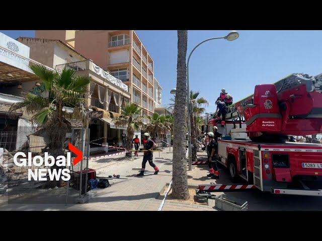 ⁣Deadly Mallorca building collapse likely due to "excess weight" officials say