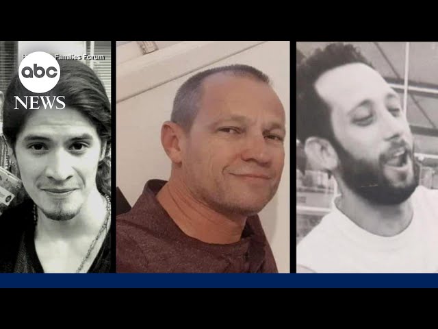 ⁣3 more bodies of Israeli hostages recovered from Gaza, returned to Israel