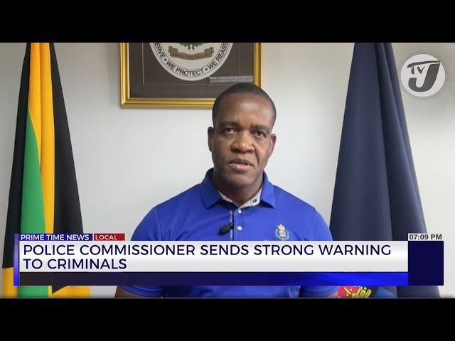 ⁣Police Commissioner Sends Strong Warning to Criminals | TVJ News