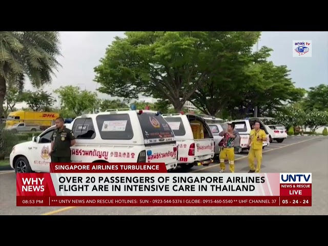 ⁣Over 20 passengers of Singapore Airlines flight are in intensive care in Thailand
