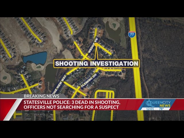 ⁣3 found dead after reported shooting in Statesville