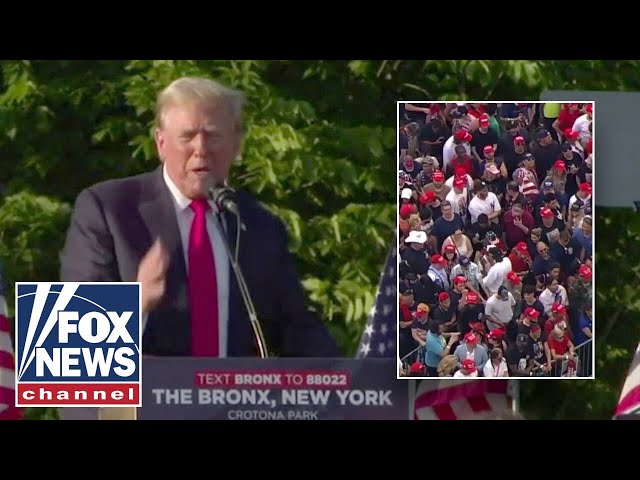 ⁣NY Dems switch party affiliation to GOP at Trump Bronx rally