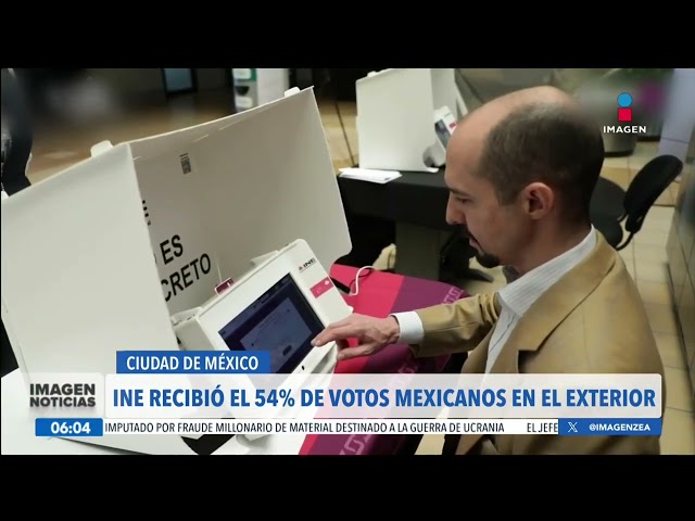 ⁣El INE ha recibido el 54% de votos de mexicanos en el exterior