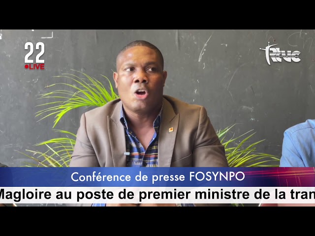 ⁣FOSYNPO endosse la candidature de Paul Gustave Magloire au poste PM de la transition