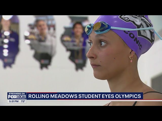 ⁣Rolling Meadows sophomore swimmer Vera Conic qualifies for the 2024 Olympic Trials