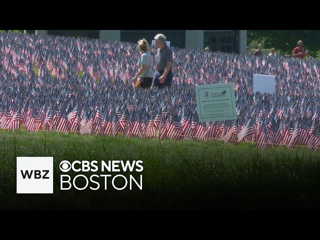 ⁣37,000 flags on Boston Common honor fallen Massachusetts servicemembers