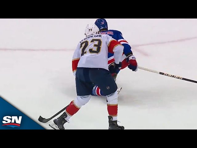 ⁣Panthers' Carter Verhaeghe Fakes Out Rangers' Alex Wennberg And Rips One Five-Hole On Powe