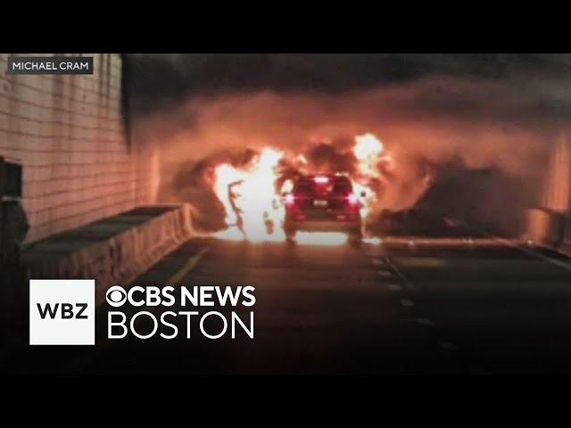 ⁣3 cars catch fire in Ted Williams Tunnel