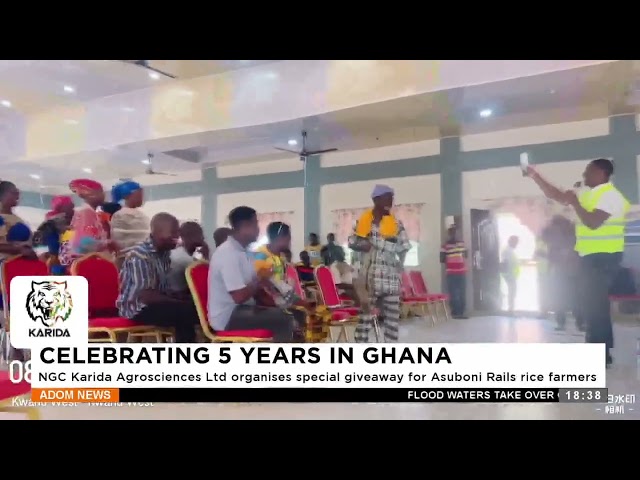 ⁣Celebrating 5 years in Ghana: NGC Karida Agrosciences organizes special giveaway for Asuboni Rails