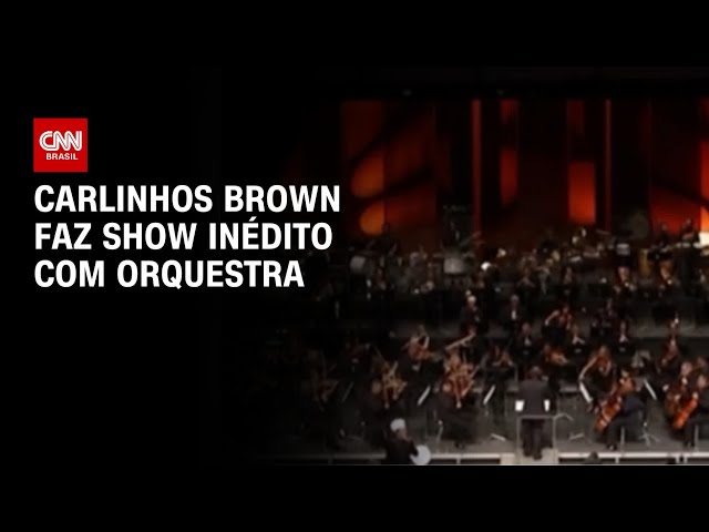 ⁣Carlinhos Brown faz show inédito com orquestra | CNN PRIME TIME