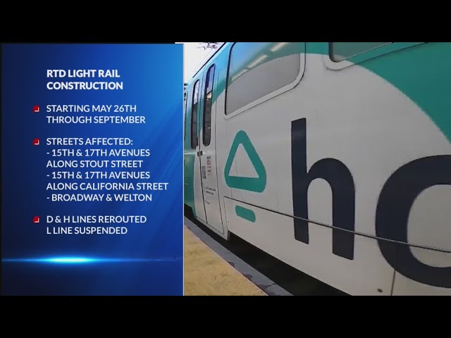 ⁣RTD to suspend several light rail lines in downtown Denver