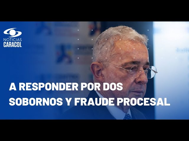 ⁣¿Qué viene en el caso contra expresidente Álvaro Uribe tras acusación formal por parte de Fiscalía?