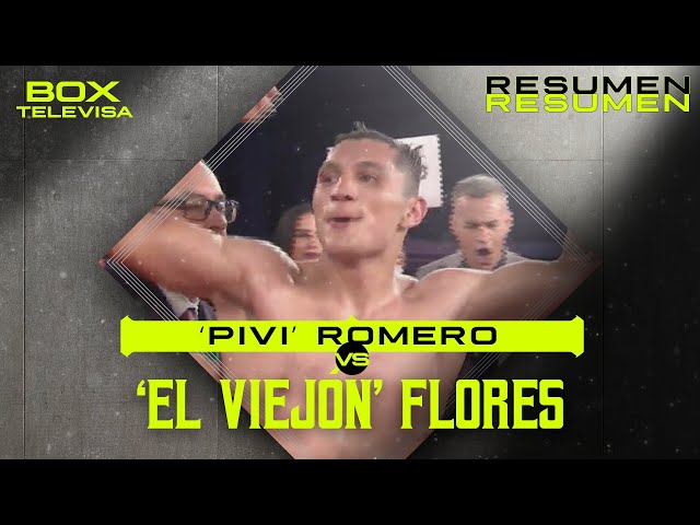 RESUMEN | Juan Pablo ‘Pivi’ Romero vs Heriberto ‘El Viejón’ Flores | Peso Welter | TUDN