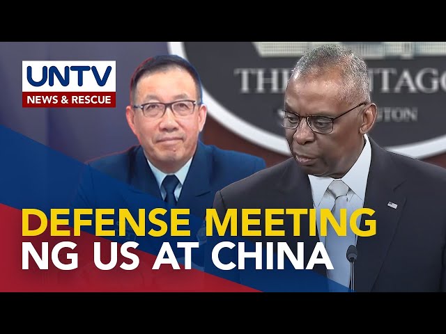 ⁣US at China defense chiefs, magpupulong kaugnay ng tensyon sa Taiwan
