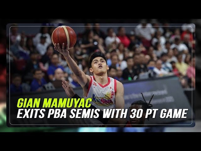 ⁣Gian Mamuyac after 30-pt game against San Miguel: ‘Kala ko po makakaisa na kami’ | ABS-CBN News