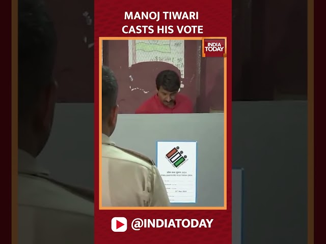 ⁣Lok Sabha Elections 2024: BJP MP Manoj Tiwari Casts Vote In Delhi | India Today News