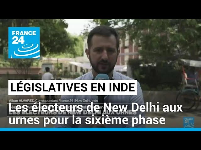 ⁣Les électeurs de New Delhi aux urnes pour la sixième phase des élections en Inde • FRANCE 24