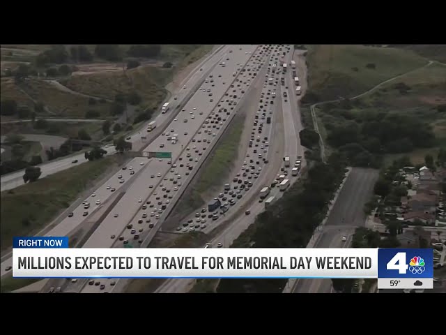 ⁣Millions expected to travel for Memorial Day weekend