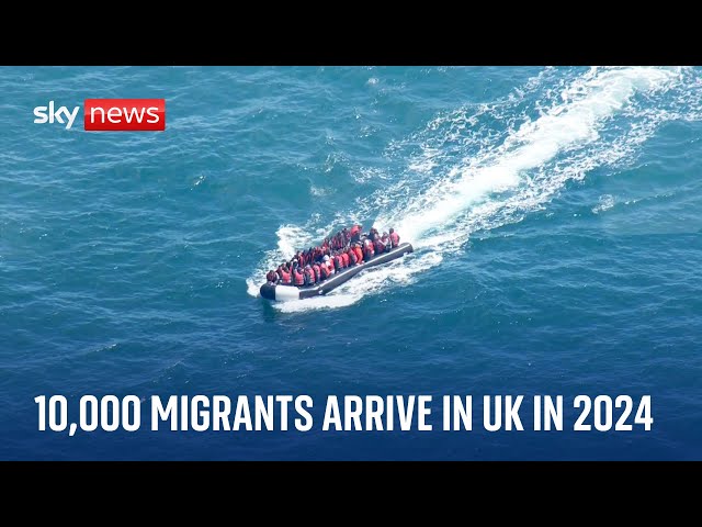 ⁣More than 10,000 migrants arrive in UK by crossing channel in small boats this year