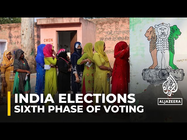 ⁣Sixth phase of voting in India’s seven-phase election is under way in New Delhi