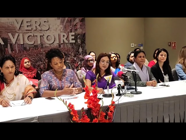 ⁣Conférence de presse de l'aile féminine de l'alliance PTR-MMM-Nouveaux Démocrates