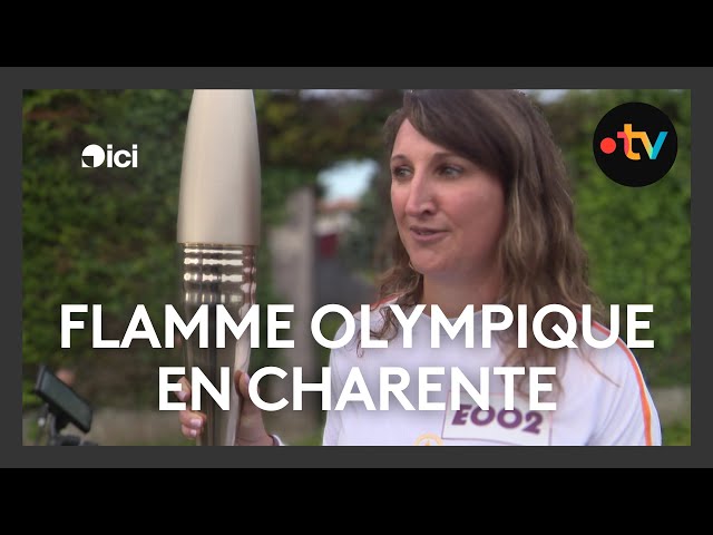 ⁣La flamme olympique de Pais 2024 traverse le département de la Charente
