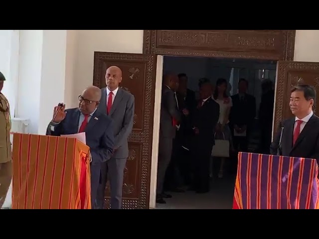 En direct depuis beit salam : raconte de Président de l’union des Comores Azali  et de chine