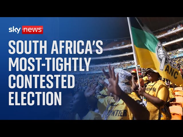 ⁣South Africa's most-tightly contested general election since the end of apartheid