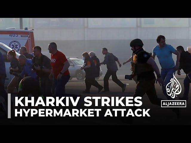 ⁣Kharkiv strikes: Four people killed in hypermarket attack