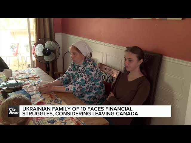 ⁣Ukrainian family struggling financially to build new life in Quebec